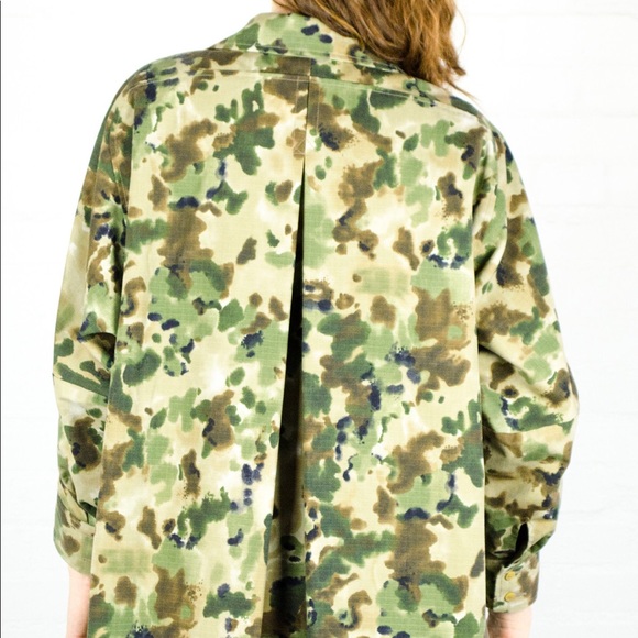 Rachel Comey Short Zia Trench in Camo size 0